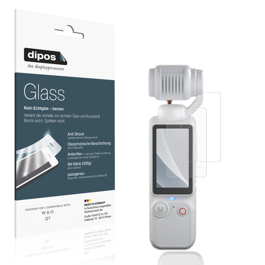 Matte Displayschutzfolie von dipos passend für W &amp; O Q7, 9H kratzfest und blasenfrei montiert