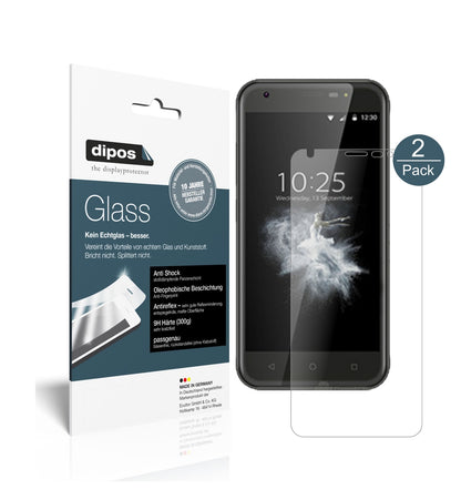 Matte Displayschutzfolie von dipos passend für Wieppo S5, 9H kratzfest und blasenfrei montiert