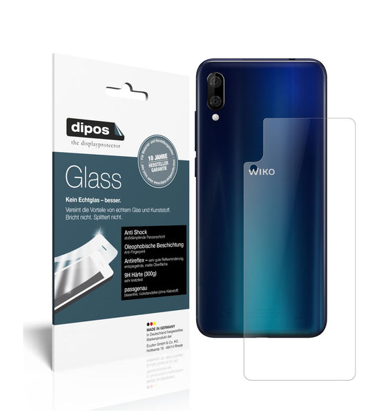 Matte Displayschutzfolie von dipos passend für Wiko View 3 Lite Rückseite, 9H kratzfest und blasenfrei montiert