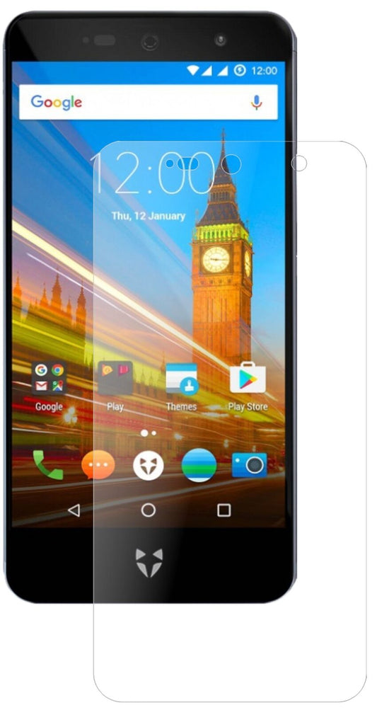 Matte Displayschutzfolie von dipos passend für Wileyfox Swift 2X, 9H kratzfest und blasenfrei montiert