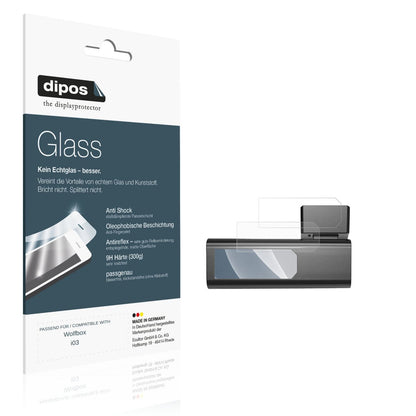 Matte Displayschutzfolie von dipos passend für Wolfbox i03, 9H kratzfest und blasenfrei montiert