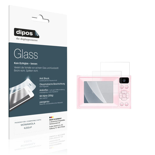 Matte Displayschutzfolie von dipos passend für WOWAWOLA KZ03-P, 9H kratzfest und blasenfrei montiert