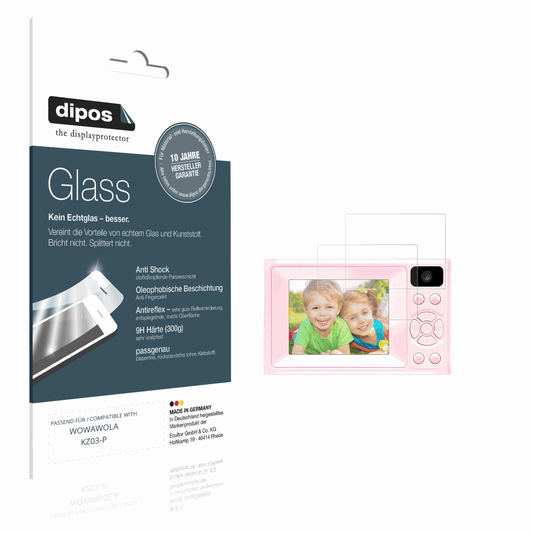 Matte Displayschutzfolie von dipos passend für WOWAWOLA KZ03-P, 9H kratzfest und blasenfrei montiert