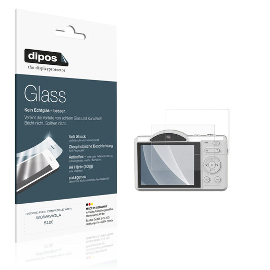 Matte Displayschutzfolie von dipos passend für WOWAWOLA S100, 9H kratzfest und blasenfrei montiert