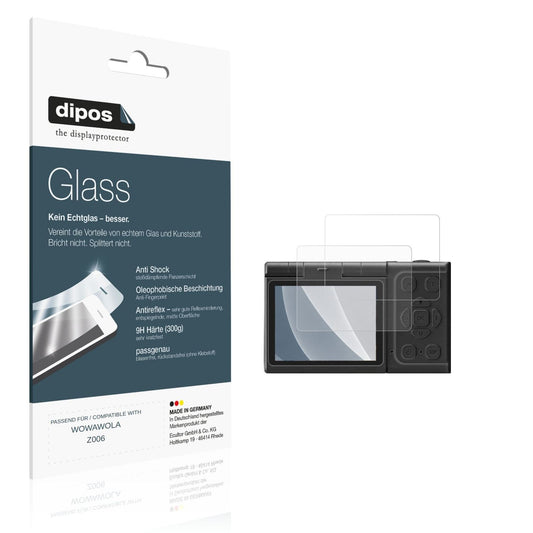 Matte Displayschutzfolie von dipos passend für WOWAWOLA Z006, 9H kratzfest und blasenfrei montiert