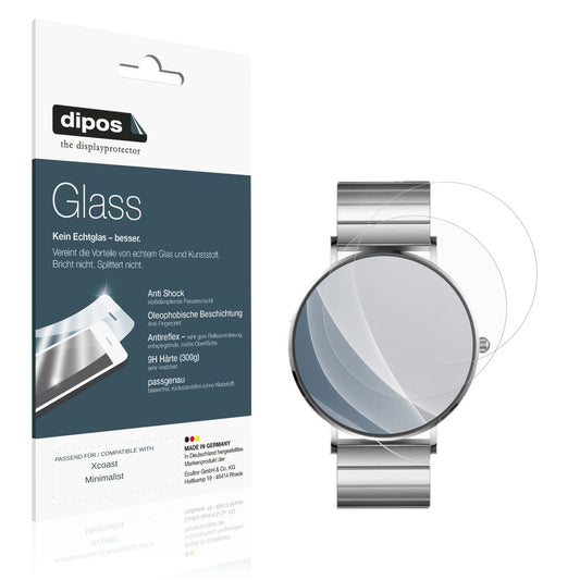 Matte Displayschutzfolie von dipos passend für Xcoast Minimalist, 9H kratzfest und blasenfrei montiert