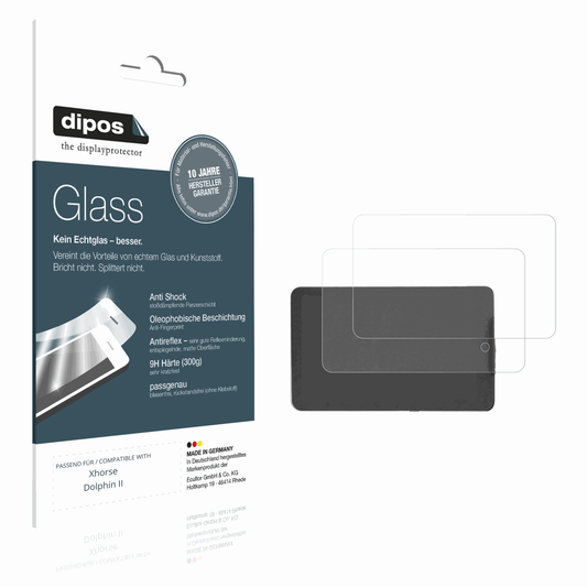 Matte Displayschutzfolie von dipos passend für Xhorse Dolphin II, 9H kratzfest und blasenfrei montiert