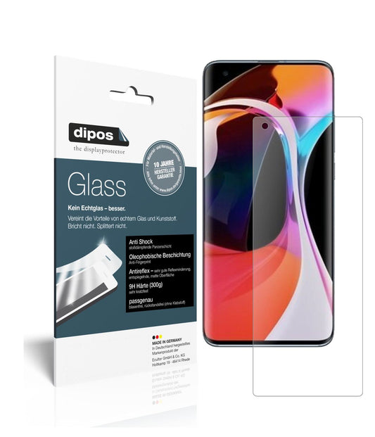 Matte Displayschutzfolie von dipos passend für Xiaomi Mi 10 Pro, 9H kratzfest und blasenfrei montiert