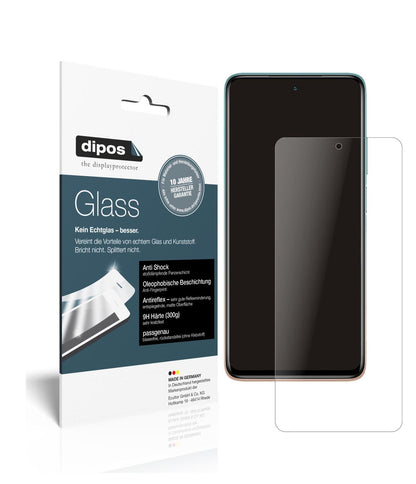 Matte Displayschutzfolie von dipos passend für Xiaomi Mi 10i, 9H kratzfest und blasenfrei montiert