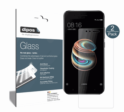 Matte Displayschutzfolie von dipos passend für Xiaomi Mi 5X, 9H kratzfest und blasenfrei montiert