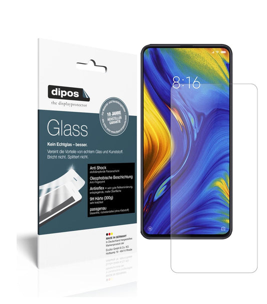 Matte Displayschutzfolie von dipos passend für Xiaomi Mi Mix 3, 9H kratzfest und blasenfrei montiert