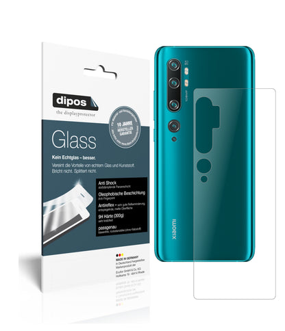 Matte Displayschutzfolie von dipos passend für Xiaomi Mi Note 10 Lite Rückseite, 9H kratzfest und blasenfrei montiert