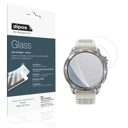 Matte Displayschutzfolie von dipos passend für Xiaomi Mibro GS Pro 2, 9H kratzfest und blasenfrei montiert