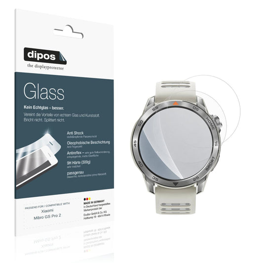 Matte Displayschutzfolie von dipos passend für Xiaomi Mibro GS Pro 2, 9H kratzfest und blasenfrei montiert