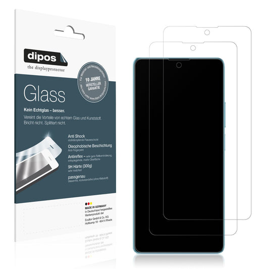Matte Displayschutzfolie von dipos passend für Xiaomi Redmi 13 5G, 9H kratzfest und blasenfrei montiert