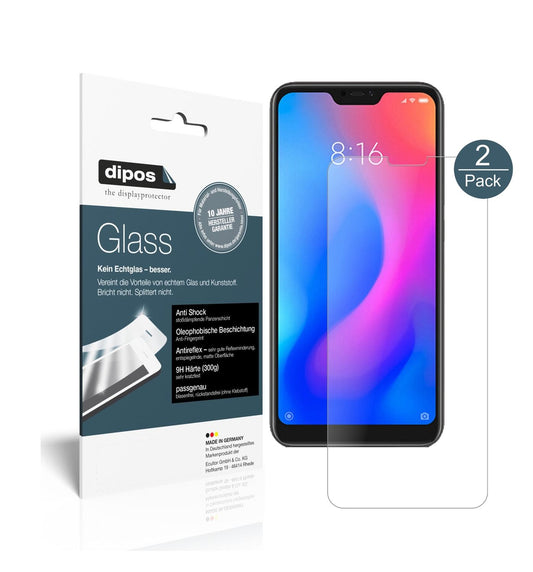 Matte Displayschutzfolie von dipos passend für Xiaomi Redmi 6 Pro, 9H kratzfest und blasenfrei montiert
