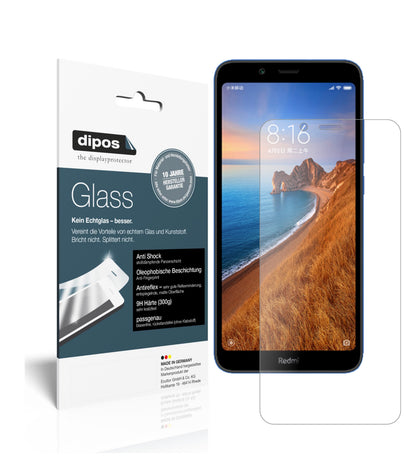 Matte Displayschutzfolie von dipos passend für Xiaomi Redmi 7A, 9H kratzfest und blasenfrei montiert