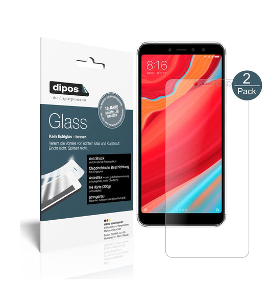 Matte Displayschutzfolie von dipos passend für Xiaomi Redmi Y2, 9H kratzfest und blasenfrei montiert