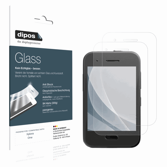 Matte Displayschutzfolie von dipos passend für Xplora One, 9H kratzfest und blasenfrei montiert