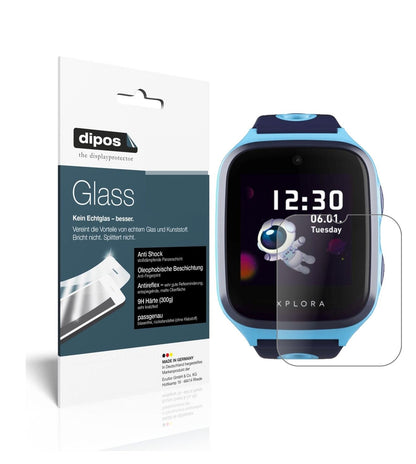 Matte Displayschutzfolie von dipos passend für Xplora X4, 9H kratzfest und blasenfrei montiert