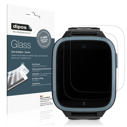 Matte Displayschutzfolie von dipos passend für Xplora XGO3 Kinder-Smartwatch, 9H kratzfest und blasenfrei montiert