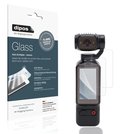 Matte Displayschutzfolie von dipos passend für XUMIUZIY 4K Vlogging-Kamera, 9H kratzfest und blasenfrei montiert