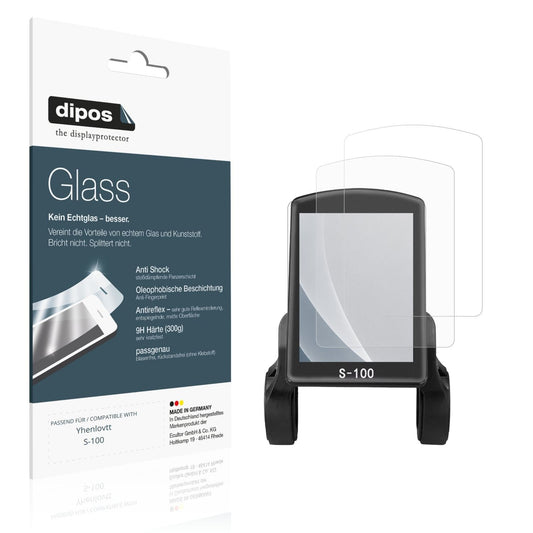Matte Displayschutzfolie von dipos passend für Yhenlovtt S-100, 9H kratzfest und blasenfrei montiert