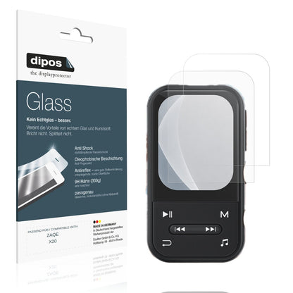 Matte Displayschutzfolie von dipos passend für ZAQE X20, 9H kratzfest und blasenfrei montiert