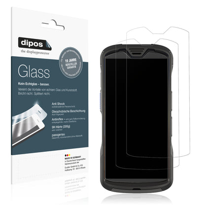 Matte Displayschutzfolie von dipos passend für Zebra FR55, 9H kratzfest und blasenfrei montiert