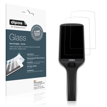 Matte Displayschutzfolie von dipos passend für Zebra PS30 Plus, 9H kratzfest und blasenfrei montiert