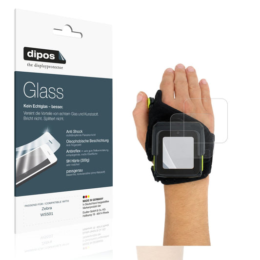 Matte Displayschutzfolie von dipos passend für Zebra WS501, 9H kratzfest und blasenfrei montiert