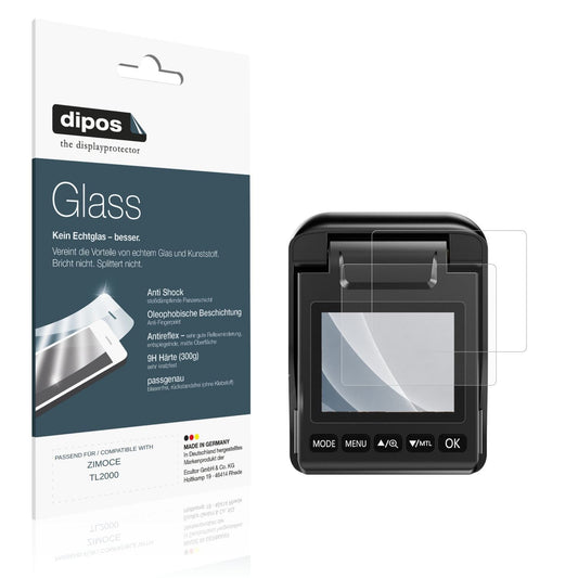 Matte Displayschutzfolie von dipos passend für ZIMOCE TL2000, 9H kratzfest und blasenfrei montiert