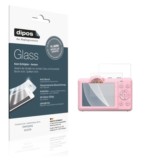Matte Displayschutzfolie von dipos passend für ZMOQNG DC078, 9H kratzfest und blasenfrei montiert