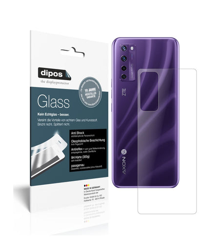 Matte Displayschutzfolie von dipos passend für ZTE Axon 20 5G Rückseite, 9H kratzfest und blasenfrei montiert