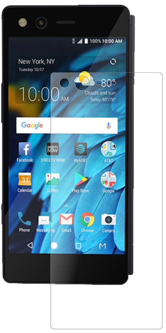 Matte Displayschutzfolie von dipos passend für ZTE Axon M, 9H kratzfest und blasenfrei montiert