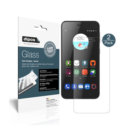 Matte Displayschutzfolie von dipos passend für ZTE Blade A520, 9H kratzfest und blasenfrei montiert