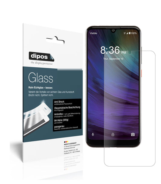 Matte Displayschutzfolie von dipos passend für ZTE Blade A7 Prime, 9H kratzfest und blasenfrei montiert