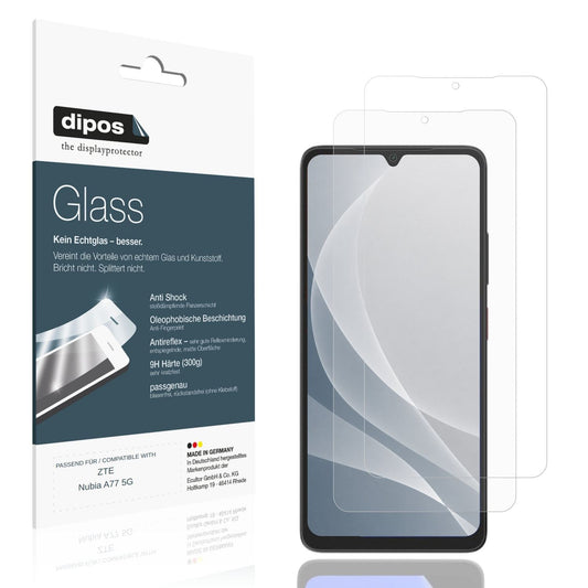 Matte Displayschutzfolie von dipos passend für ZTE Nubia A77 5G, 9H kratzfest und blasenfrei montiert