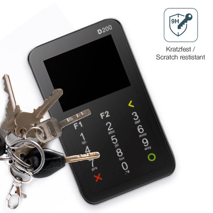 dipos Displayschutz für Pax D200, mattierte Oberfläche, robuste Festigkeit und perfekte Passform