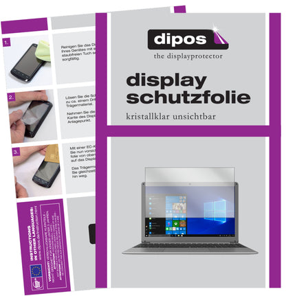 Klare Displayschutzfolie von dipos passend für Peaq Classic PNB C150, präziser Zuschnitt und blasenfrei montiert