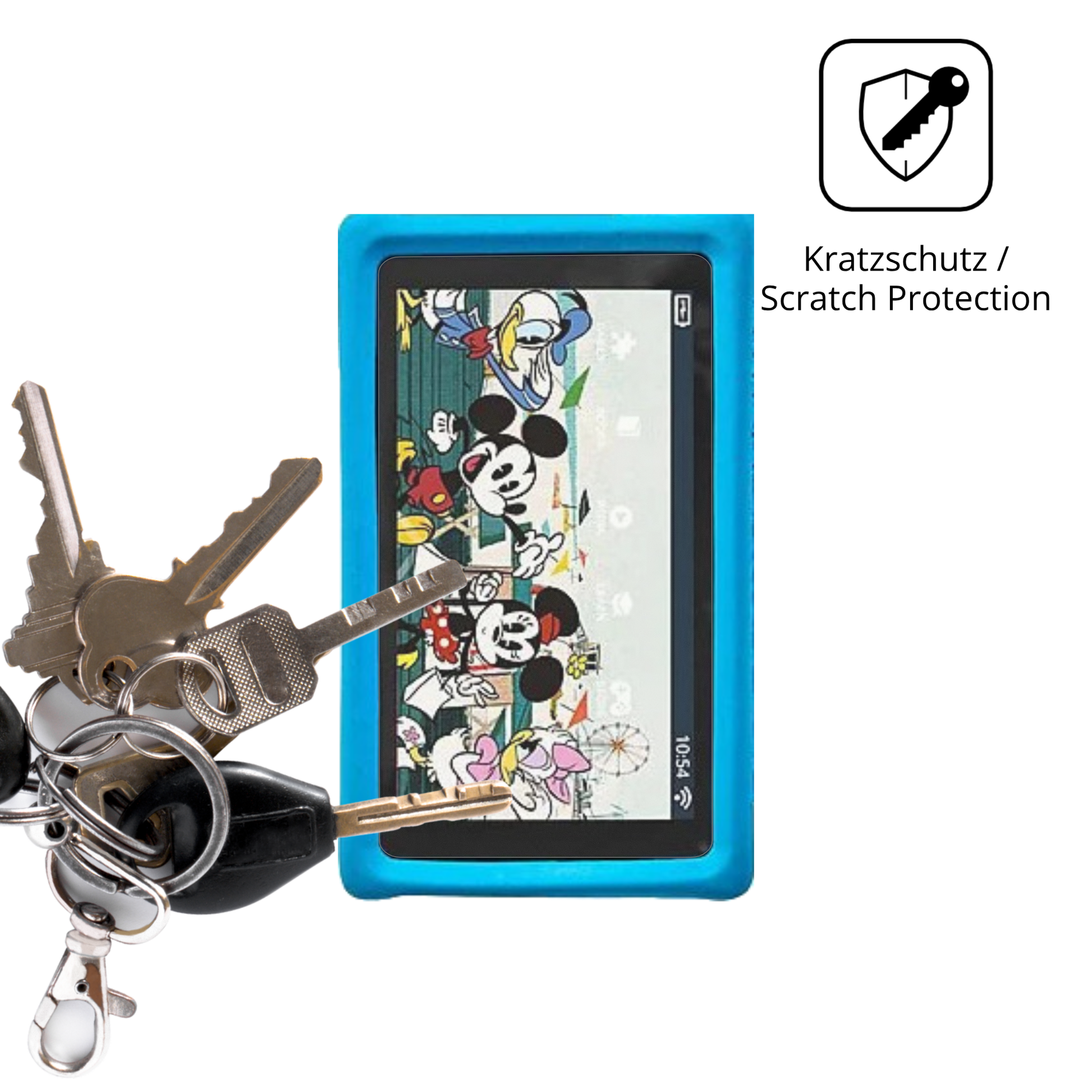 Schutz gegen Kratzer auf dem Pebble Gear Disney Glas durch Schlüssel oder Ähnliches