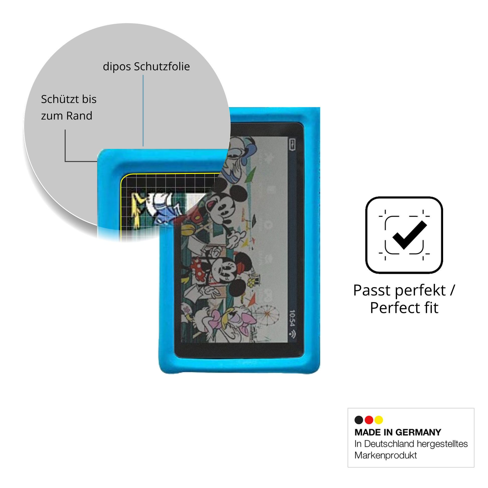 Schutz gegen Kratzer auf dem Pebble Gear Disney Glas durch Schlüssel oder Ähnliches