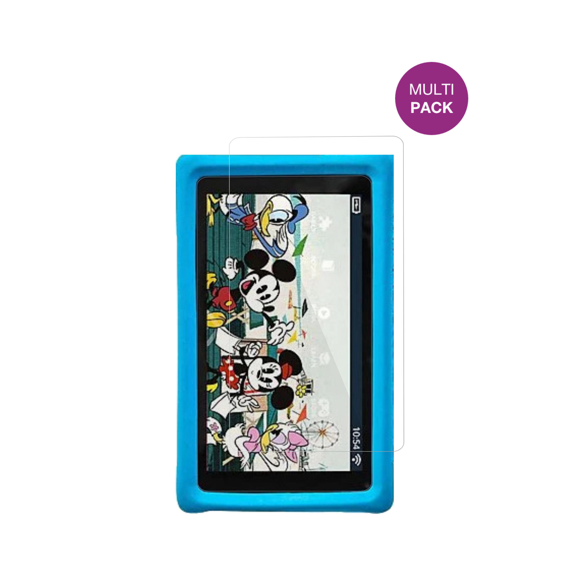 PebbleGear Disney mit aufgebrachter dipos Displayschutzfolie, glasklare Darstellung ohne Einschränkungen