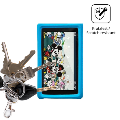 dipos Displayschutz für Pebble Gear Disney, transparente Oberfläche, perfekte Passform auch für die Rundungen