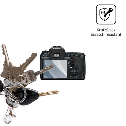 dipos Displayschutz für Pentax K7, mattierte Oberfläche, robuste Festigkeit und perfekte Passform