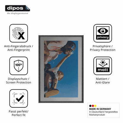 Blickschutzfolie für pexar 11 Zoll Digitaler Bilderrahmen matt Schutzfolie Privacy