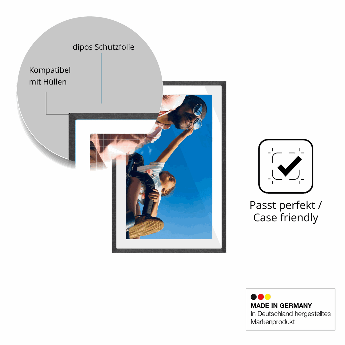 2x Schutzfolie klar für pexar 11 Zoll Digitaler Bilderrahmen Display-Schutzfolie