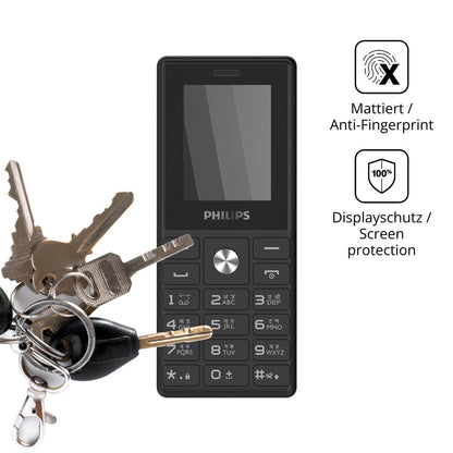 dipos Displayschutz für Philips E2112, mattierte Oberfläche, Blickschutzfilter und perfekter Passform