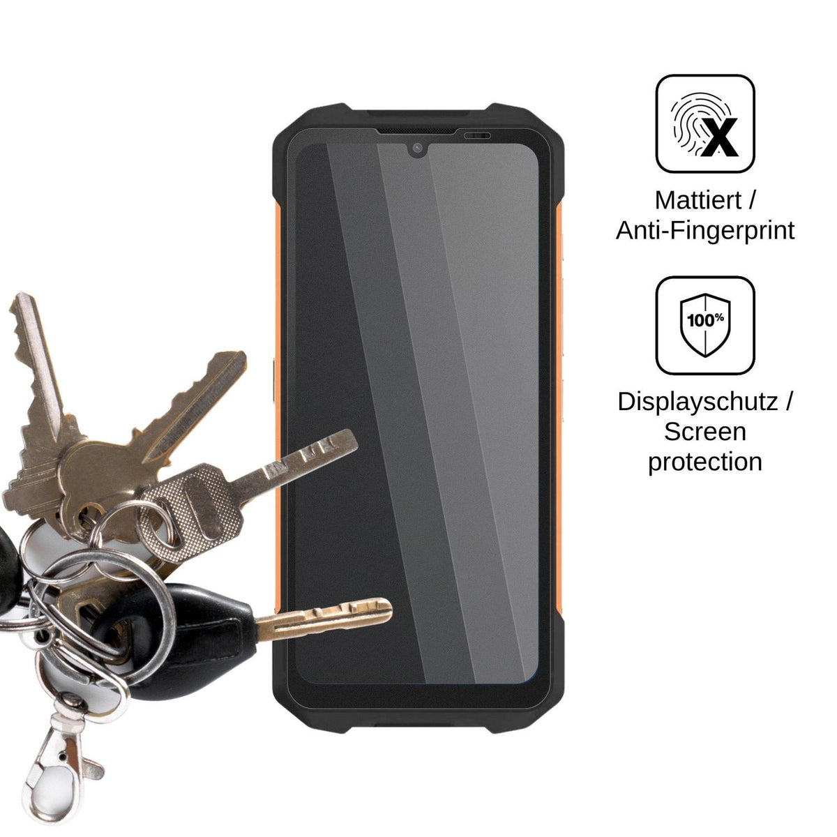 Blickschutzfolie für Philips S8310 matt Schutzfolie Privacy