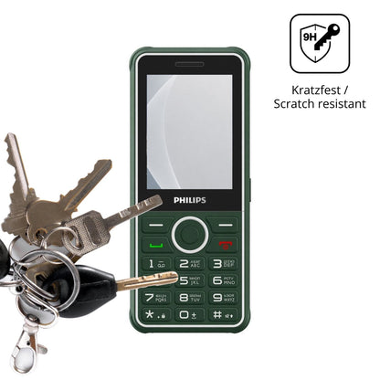 dipos Displayschutz für Philips Xenium E2301, mattierte Oberfläche, robuste Festigkeit und perfekte Passform